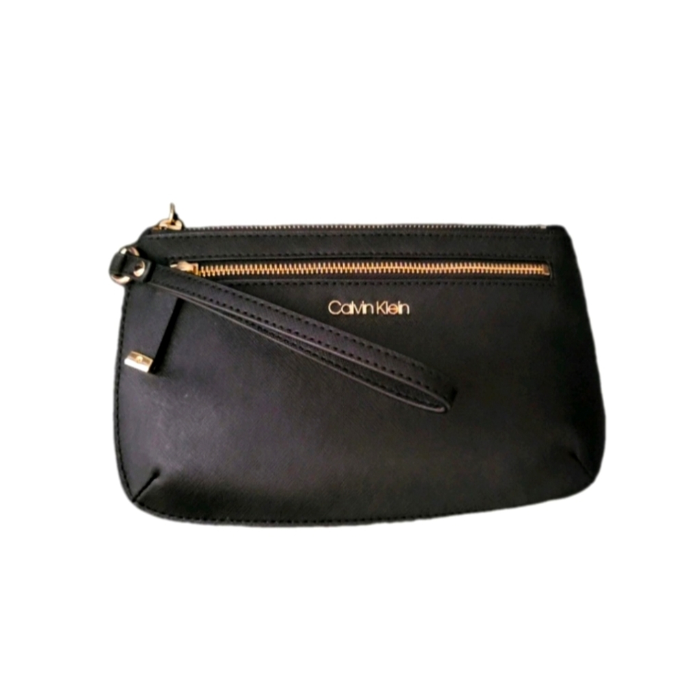 Calvin Klein Black Wristlet Clutch